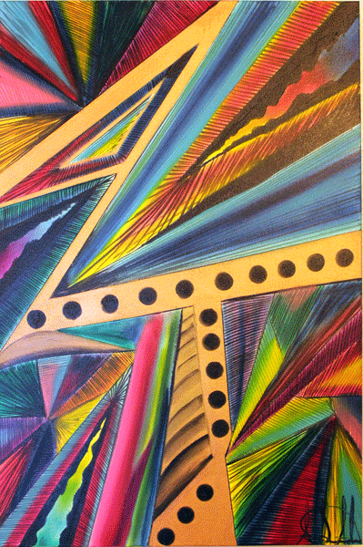 " Geometric" An Original Oil Painting by A.L. Adams