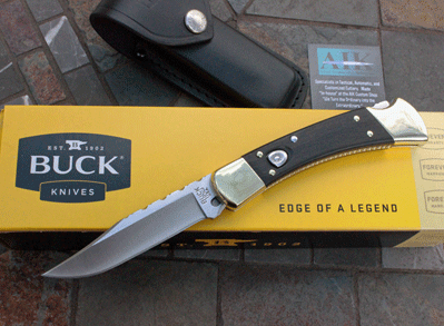 HAND FILE WORKED Buck/AIK FACTORY Folding Hunter Model 110