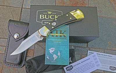 Buck 112 Ranger Factory Automatic Knife w/ Ebony Wood
