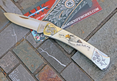 1982 Buck Prince w/ Scrimshaw Mammoth Ivory, File Work, & More!