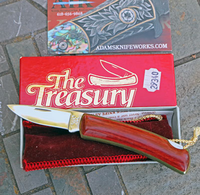 Early Prod 1986 BUCK THE TREASURY Model 527 Lockback