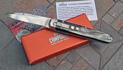 AGA CAMPOLIN BARON French Design Switchblade w/ Select Horn