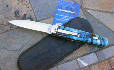 CUSTOM AIK/CAMPOLIN BARON Switchblade w/ Crosscut Mammoth Ivory