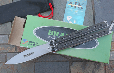 Bradley Cutlery KIMURA Balisong w/ Carbon Fiber & 154-CM
