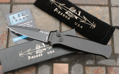 Piranha USA MADE Black Tactical BODYGUARD Auto w/ S30V