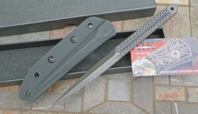 AIK Black Tactical WIDOW MAKER One Piece Sleeve Dagger w/Kydex
