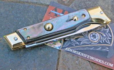CUSTOM Vintage Italian Slant Bolster w/ Black Lip Pearl