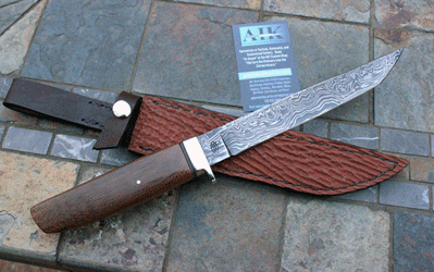 Bill Miller Custom Handmade TANTO FIGHTER with Micarta