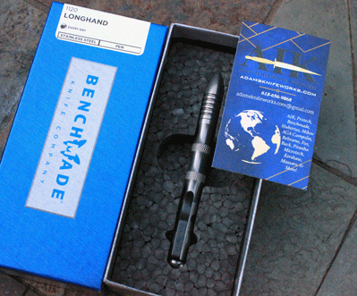 Benchmade Longhand Model 1120 Brushed Stainless Tactical Pen