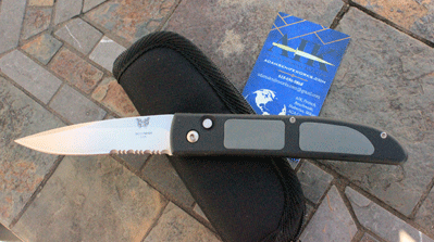 Early Original Mel Pardue Benchmade Auto Model 3000BLK