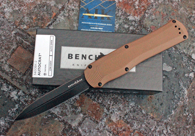 Benchmade Front Opener Model 3400BK-2 AUTOCRAT w/Tan G10