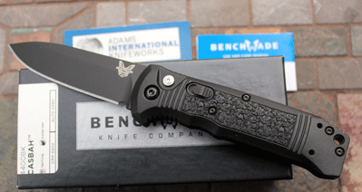 Benchmade CASBAH Model 4400BK Automatic w/ Black Plain Edge