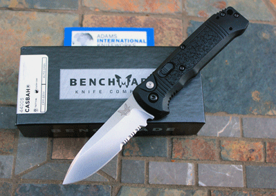 Benchmade CASBAH Model 4400S Auto w/ Part Serrated S30V Blade
