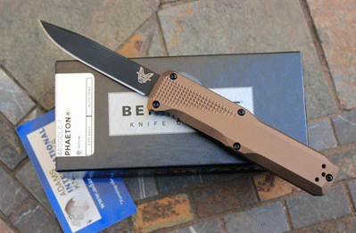 Benchmade Dark Earth PHAETON Model 4600DLC-1 Front Opening Auto