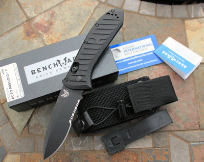 Benchmade Black Serr Model 5700SBK Auto-Axis Presidio