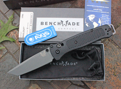 Benchmade Model 537GY BAILOUT Axis Lock Manual Folder w/CPM-3V