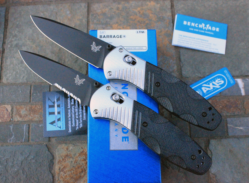 Benchmade Black Blade Barrage Model 581bk W M390 Adams International Knifeworks