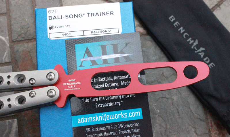 Benchmade Model 62T TRAINER Balisong w/ Stainless Handles, Adams