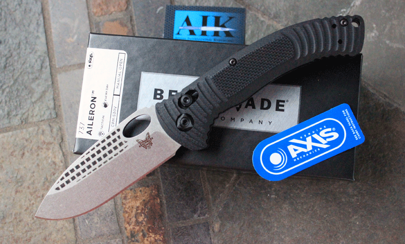NEW! Benchmade Model 737 AILERON Axis Lock Manual Folder w/ S30V, Adams
