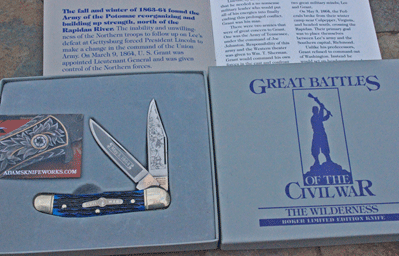 Boker Solingen Limited Civil War Series Trapper w/Blue Bone