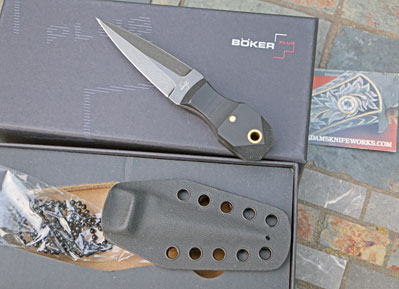 Boker Plus Pocket Rocket Push - Palm Dagger Neck Knife w/Kydex