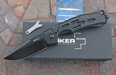 USED! Boker Plus THUNDER STORM Black Tactical Auto