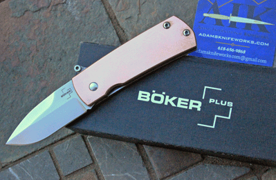 Boker Plus COPPER SHAMSHER Tab Release by Stan Moizia BRNO/BORN