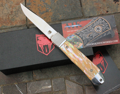 AIK /Cobratec Custom Bolster Release Auto w/ Gold Awabi Shell