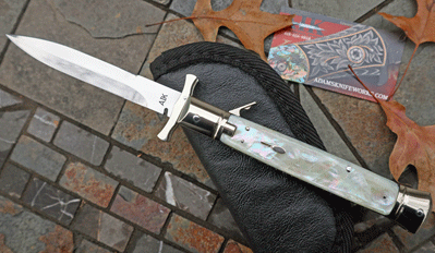 AIK BROWN RECLUSE Slim Jim SWING GUARD w/ Pearl & File Work