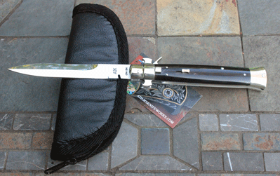 AIK BROWN RECLUSE Slim Dogbone w/ Hellrazor Bolsters & Horn