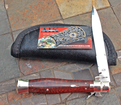 AIK BROWN RECLUSE WASP BODY w/Hellrazor Bolster & Snakewood