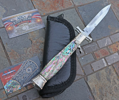 AIK BROWN RECLUSE Wasp Body SWING GUARD w/ Abalone & File Work