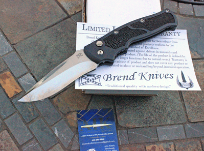 Brend Knives Custom M2 Auto w/ Stingray & Pearl Button