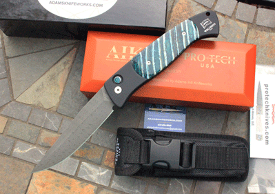 CUSTOM Protech Large Brend #1 Auto w/ Molar, DAMASCUS & More!