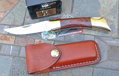 BROWNING Heavy Duty Folding Stalker 506 Lockback w/ Rosewood