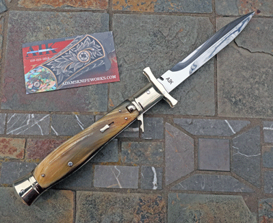 AIK BROWN RECLUSE WASP SWING GUARD w/ Gold Horn & File Work