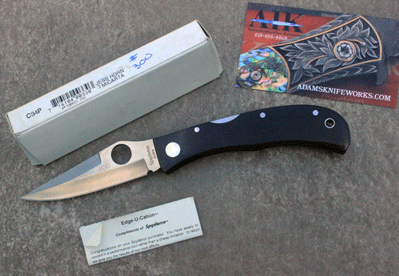 Early 97 Spyderco Serialized Jess Horn Micarta Lockback C34P