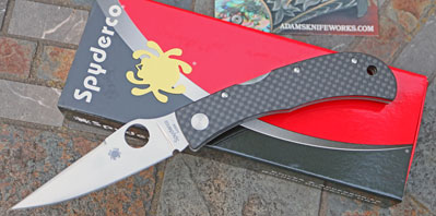 Limited Run Spyderco Jess Horn Lockback w/ Carbon Fiber