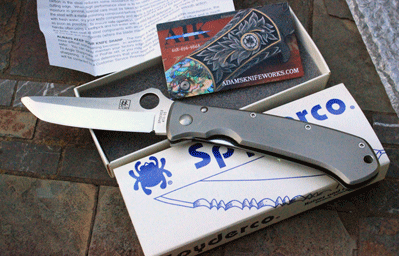 Spyderco BOB LUM Titanium Lockback w/ATS-55