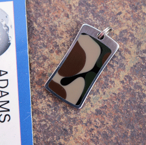 Custom Handmade Pendant with Camo Acrylic by Mike Alsdorf