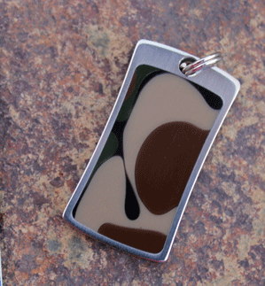 Custom Handmade Pendant with Camo Acrylic by Mike Alsdorf
