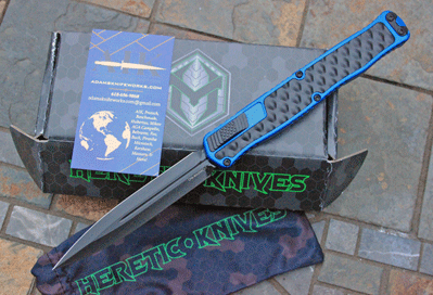HERETIC CLERIC II Special Blue DE F/O w/Black Textured Inlays