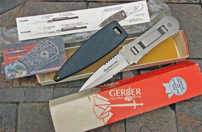 Early 1985 First Prod Blackie Collins Gerber Clip Lock