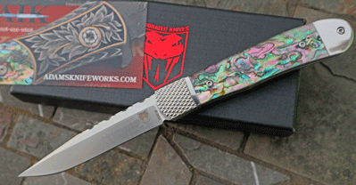 AIK/Cobratec Hidden Bolster Release Auto w/ Abalone & File Work