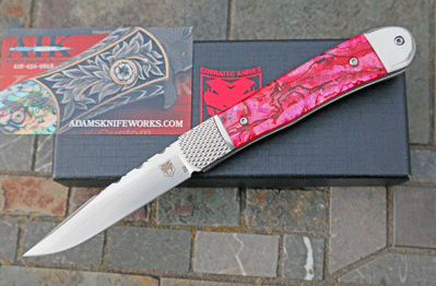 AIK /Cobratec Bolster Release Auto w/Red Abalone & File Work