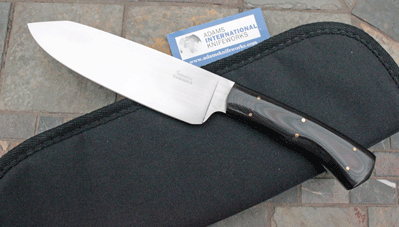 Handmade Chef\'s Kitchen Knife by Craig Schneider w/ Micarta