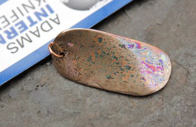 Custom Handmade Pendant with Mokume gane by Craig Schneider