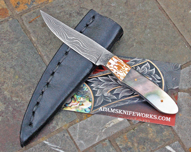 Craig Schneider Handmade Mini w/ Pearl, Damascus & Mokume