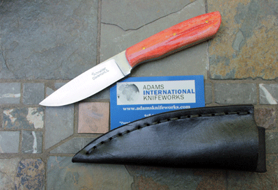 Custom Handmade Skinner w/ Bone Handles by Craig Schneider