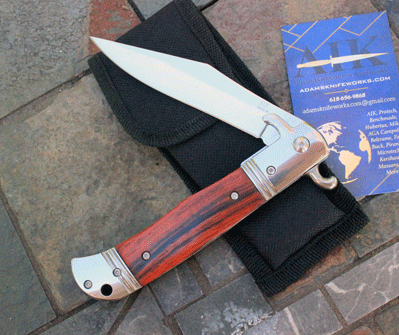 CZ Czech Republic Hidden Release Liner Lock Auto with Rosewood